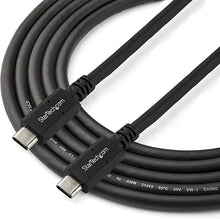 Load image into Gallery viewer, StarTech.com 6 ft (1.8 m) USB C to USB C Cable - 5A, 100W PD 3.0 - Certified Works with Chromebook - USB-IF Certified - M/M - USB 3.0 5Gbps - USB C Charging Cable - USB Type C Cable (USB315C5C6)