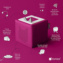 Load image into Gallery viewer, Toniebox Audio Player Starter Set with Playtime Puppy - Imagination Building, Screen-Free Digital Listening Experience for Stories, Music, and More - Purple