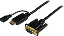 Load image into Gallery viewer, StarTech.com HDMI to VGA Cable - 3 ft / 1m - 1080p - 1920 x 1200 - Active HDMI Cable - Monitor Cable - Computer Cable (HD2VGAMM3)