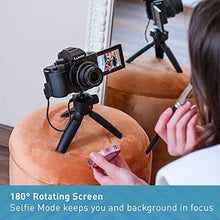 Load image into Gallery viewer, Panasonic LUMIX G100 4k Mirrorless Camera for Photo and Video, Built-in Microphone with Tracking, Micro Four Thirds Interchangeable Lens System, 12-32mm Lens, 5-Axis Hybrid I.S, DC-G100KK (Black)