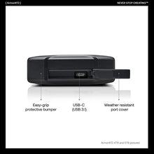 Load image into Gallery viewer, G-Technology 5TB ArmorATD All-Terrain Rugged Portable External Hard Drive - USB-C, USB 3.1 Gen 1 - 0G10478-1