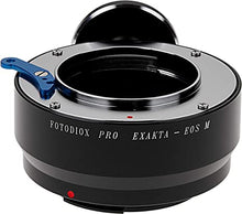 Load image into Gallery viewer, Fotodiox PRO Lens Adapter Compatible with Exakta (Inner Bayonet) Lenses on Canon EOS M EF-M Mount Mirrorless Cameras