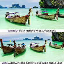 Load image into Gallery viewer, Altura Photo 58MM 0.35x Fisheye Canon Wide Angle Lens (w/Macro Portion) for DSLR Cameras EOS Rebel 70D 77D 80D 90D T8i T7 T7i T6i T6s T6 T5i T5 T4i T3i T100 SL1 SL2 SL3 - Wide Angle Lens Canon Mount