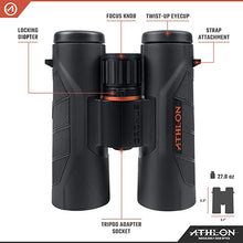 Load image into Gallery viewer, Athlon Optics Cronus 10x42 UHD Binocular for Adults and Kids, Waterproof, high Power Durable Binoculars for Bird Watching, Hunting, Concert, Sports