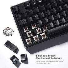 Load image into Gallery viewer, RK ROYAL KLUDGE RK87 Sink87G RGB 80% Mechanical Keyboard, Wireless 2.4G Tenkeyless Mechanical Keyboard with Programmable Software, 87 Keys, Tactile Brown Switches