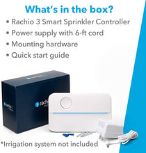 Load image into Gallery viewer, Rachio 3 Smart Sprinkler Controller, 8 Zone 3rd Generation, Alexa and Apple HomeKit Compatible with Hyperlocal Weather Intelligence Plus and Rain, Freeze and Wind Skip