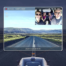 Load image into Gallery viewer, 2021 Upgrade 4K 2160P Front and Cabin 1080P+1080P Dual FHD Dash Cam Built in WiFi for Cars Taxi, 24H Parking Monitor, Infrared Night Vision, G-Sensor, 2.0" LCD Loop Recording Car Camera, D30H