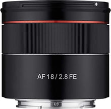 Load image into Gallery viewer, ROKINON AF 18mm F2.8 Wide Angle auto Focus Full Frame Lens for Sony E Mount, Black