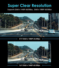 Load image into Gallery viewer, VIOFO A119 V3 Dash Cam 2K, GPS, True HDR, Buffered Parking Mode 24h, 2880x2160P 30fps Quad HD+ Car Dash Camera, Super Night Vision, 140° Wide Angle, Motion Detection, G-Sensor, Time Lapse, Loop Record