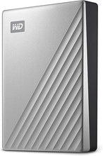 Load image into Gallery viewer, WD 4TB My Passport Ultra Silver Portable External Hard Drive HDD, USB-C and USB 3.1 Compatible - WDBFTM0040BSL-WESN