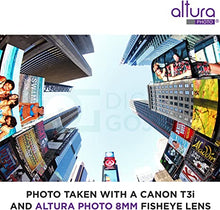 Load image into Gallery viewer, Altura Photo 8mm f/3.0 Professional for Canon Wide Angle Lens Aspherical Fisheye Lens for Canon EOS 90D 80D 77D Rebel T8i T7 T7i T6i T6s T6 T100 SL2 SL3 DSLR Cameras with Canon EF Lens Mount