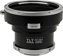 Load image into Gallery viewer, Fotodiox Pro TLT ROKR - Tilt/Shift Lens Mount Adapter Compatible with Pentax 6x7 (P67, PK67) Mount SLR Lenses to Canon RF Mount Mirrorless Camera Body
