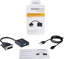 Load image into Gallery viewer, StarTech.com DVI-D to VGA Active Adapter Converter Cable - 1080p - DVI to VGA Converter Box (DVI2VGAE), Black