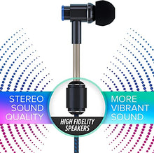 Load image into Gallery viewer, DefenderShield EMF-Free Earbud Headphones - Universal Air Tube Wired Crystal Clear Stereo Headset with Microphone & Volume Control - Compatible with iPhone, Galaxy, iPad & Other Audio Devices