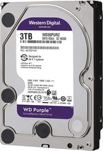 Load image into Gallery viewer, Western Digital 3TB WD Purple Surveillance Internal Hard Drive HDD - SATA 6 Gb/s, 64 MB Cache, 3.5" - WD30PURZ
