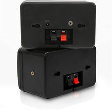 Load image into Gallery viewer, Outdoor Waterproof Wireless Bluetooth Speaker - 3.5 Inch Pair 3-Way Active Passive Weatherproof Wall, Ceiling Mount Dual Speakers System w/Heavy Duty Grill, Patio, Indoor Use - Pyle PDWR42BBT (Black)