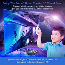 Load image into Gallery viewer, PONYBRO 4K 60Hz HDMI 2.0 Switch with IR Remote 6 Port, Support Auto-Switching,High Speed-18Gbps,4K HDR,HDCP2.2,3D,1080P, HDMI Selector Compatible for PS4,Xbox,Blu-ray Player,Apple TV, Fire TV.