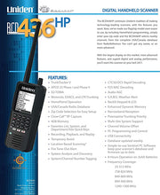Load image into Gallery viewer, Uniden BCD436HP HomePatrol Series Digital Handheld Scanner. TrunkTracker V, Simple Programming, S.A.M.E. Emergency/Weather Alert, Covers USA and Canada