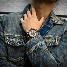 Load image into Gallery viewer, BOBO BIRD 2021 New Men's Wrist Watches Stylish Wood Watch Analog Quartz Casual Wooden Wrist Watch with Gift Box (Grey)