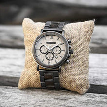 Load image into Gallery viewer, BOBO BIRD 2021 New Men's Wrist Watches Stylish Wood Watch Analog Quartz Casual Wooden Wrist Watch with Gift Box (Grey)