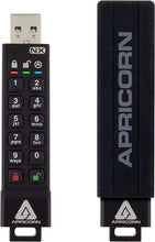 Load image into Gallery viewer, Apricorn Aegis Secure Key 3 NX 64GB 256-bit Encrypted FIPS 140-2 Level 3 Validated Secure USB 3.0 Flash Drive, ASK3-NX-64GB, Black