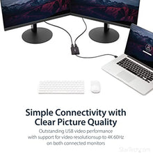 Load image into Gallery viewer, StarTech.com USB 3.0 to Dual DisplayPort Adapter 4K 60Hz, DisplayLink Certified, Video Converter with External Graphics Card - Mac & PC (USB32DP24K60)