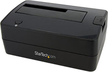 Load image into Gallery viewer, StarTech.com SuperSpeed USB 3.0 to SATA Hard Drive Docking Station for 2.5/3.5 HDD - HDD Docking Station - SATA Dock (SATDOCKU3S), Black, 1 Bay