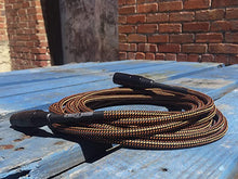 Load image into Gallery viewer, Pig Hog PHM20ORG Black/Orange Woven High Performance XLR Microphone Cable, 20 Feet