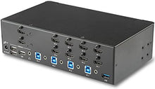 Load image into Gallery viewer, StarTech.com StarTech.com 4-Port Dual Monitor HDMI KVM Switch with Audio & USB 3.0 hub - 4K 30Hz - 4 PC Mac Computer KVM Switch Box for HDMI Display (SV431DHD4KU)