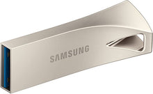Load image into Gallery viewer, SAMSUNG BAR Plus 256GB - 400MB/s USB 3.1 Flash Drive Champagne Silver (MUF-256BE3/AM)