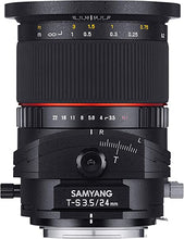 Load image into Gallery viewer, Samyang Tilt-Shift SYTS24-N 24mm f/3.5 Tilt Shift lens for Nikon