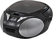 Load image into Gallery viewer, Magnavox MD6924 Portable Top Loading CD Boombox with AM/FM Stereo Radio in Black | CD-R/CD-RW Compatible | LED Display | AUX Port Supported | Programmable CD Player |