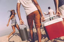 Load image into Gallery viewer, Altec Lansing IMW899 Soundbucket XL | Rugged Portable Waterproof Snowproof Wireless Bluetooth Speaker, Built-in QI Wireless Charging, Illuminating LED Lights (Black)