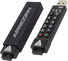 Load image into Gallery viewer, Apricorn Aegis Secure Key 3 NX 64GB 256-bit Encrypted FIPS 140-2 Level 3 Validated Secure USB 3.0 Flash Drive, ASK3-NX-64GB, Black