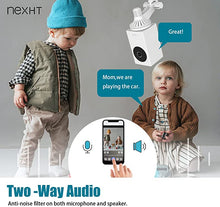 Load image into Gallery viewer, NexHT Indoor Security Camera, 1080P HD Smart Wired Cam for Baby, Pet, Elderly with 360 Degree Pan, Night Vision, Motion Detection and 2-Way Audio