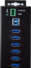 Load image into Gallery viewer, StarTech.com 10 Port USB Hub with Power Adapter - Surge Protection - Metal Industrial USB 3.0 Data Transfer Hub - Din Rail, Wall or Desk Mountable - High Speed USB 3.1 Gen 1 5Gbps Hub (HB30A10AME)