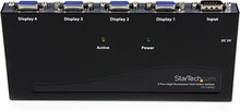 Load image into Gallery viewer, StarTech.com 4-Port VGA Video Splitter - 300 MHz- VGA Splitter - 4 port - 2048x1536 @ 80Hz (ST124PRO) Black