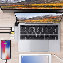 Load image into Gallery viewer, HyperDrive USB C Hub, NET 6-in-2 for MacBook Pro Air, Multi-Port USB-C Dongle, Gigabit Ethernet, 40Gbps 100W, 5Gbps 60W, 4K30Hz HDMI