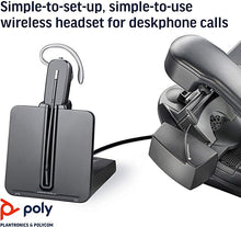 Load image into Gallery viewer, Plantronics - CS540 Wireless DECT Headset with Lifter (Poly) - Single Ear (Mono) Convertible (3 wearing styles) - Connects to Desk Phone - Noise Canceling Microphone