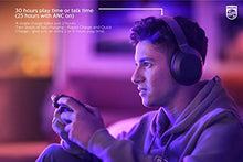 Load image into Gallery viewer, Philips PH805 Active Noise Canceling (ANC) Over Ear Wireless Bluetooth Performance Headphones w/Hi-Res Audio, Comfort Fit and 30 Hours of Playtime (TAPH805BK)