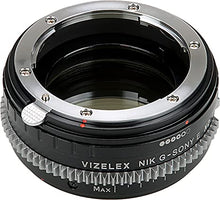 Load image into Gallery viewer, Vizelex CINE ND Throttle Lens Adapter Compatible with Nikon G Lenses on Sony E-Mount Cameras