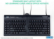 Load image into Gallery viewer, KINESIS Freestyle2 Ergonomic Keyboard w/ VIP3 Lifters for Mac (9" Separation)