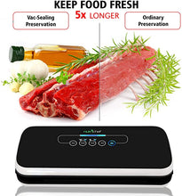 Load image into Gallery viewer, NutriChef PKVS Vacuum_Sealer_Machine, 12", Black