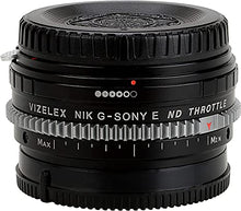 Load image into Gallery viewer, Vizelex CINE ND Throttle Lens Adapter Compatible with Nikon G Lenses on Sony E-Mount Cameras