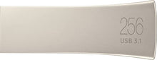 Load image into Gallery viewer, SAMSUNG BAR Plus 256GB - 400MB/s USB 3.1 Flash Drive Champagne Silver (MUF-256BE3/AM)