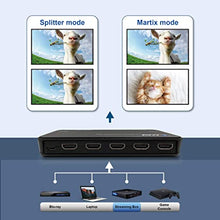 Load image into Gallery viewer, 4K HDMI Matrix Switch 4 X 2 by Orei Switcher 18G UltraHD with Arc Supports Upto 4K @ 60Hz & 1080P IR Remote Control - Full Matrix Selection (UHD-402)