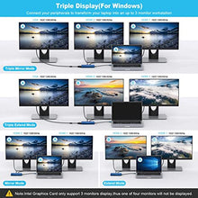 Load image into Gallery viewer, Laptop Docking Station HOPDAY 12 in 1 Triple Display Thunderbolt 3 USB C Hub Dual HDMI Multiport Adapter with VGA+Ethernet+100W PD + USB-C+4 USB+SD/TF Dock for Dell/HP/Lenovo/MacBook Pro