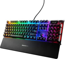 Load image into Gallery viewer, SteelSeries Apex Pro Mechanical Gaming Keyboard – Adjustable Actuation Switches – World’s Fastest Mechanical Keyboard – OLED Smart Display – RGB Backlit