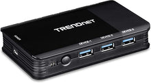 Load image into Gallery viewer, TRENDnet 4-Port USB 3.1 Sharing Switch, TK-U404, 4 x USB 3.1 for Computers, 4 x USB 3.1 for Devices, Flash Drive Sharing, Scanners, Printers, Mouse, Keyboard, Windows & Mac Compatible