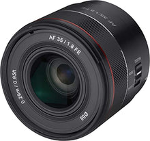 Load image into Gallery viewer, Samyang 35mm F1.8 Auto Focus Compact Full Frame Wide Angle Lens for Sony E Mount, Black (SYIO3518-E)
